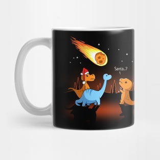 Funny Christmas Dinosaur Santa Is That You Mug